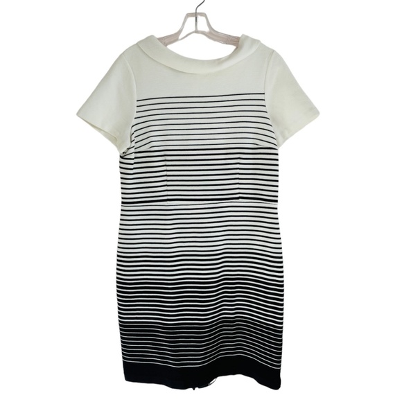 Talbots Striped Ottoman Sheath Dress Size 14 - Picture 3 of 6